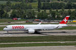 SWISS International Air Lines, HB-IFB, Airbus A350-941, msn: 748, 'Del�mont', 25.Mai 2026, ZRH Z�rich, Switzerland.