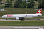 SWISS International Air Lines, HB-JPF, Airbus A321-271NX, msn: 12498, 'Montreux', 25.Mai 2026, ZRH Z�rich, Switzerland.