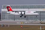 Swiss, HB-IXV, Avro RJ 100 vor der Landung in MUC aus Zrich (ZRH) 16.03.2013