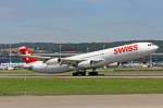 SWISS International Air Lines, HB-JMA, Airbus A340-313X,  Frauenfeld , 28.August 2015, ZRH Zürich, Switzerland.