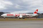 SWISS Global Air Lines, HB-JNA, Boeing B777-3DEER,  Faces of SWISS , 8.Februar 2016, ZRH Zürich, Switzerland.