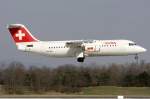 Swiss, HB-IXR, BAe-Avro, ARJ-100, 22.03.2009, BSL, Basel, Switzerland 