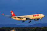 SWISS International Air Lines, HB-JHG, Airbus A330-343X,  Glarus , 09.Juli 2016, ZRH Zürich, Switzerland.