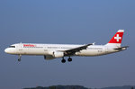 SWISS International Air Lines, HB-IOC, Airbus A321-111,  St.Moritz , 31.August 2016, ZRH Zürich, Switzerland.