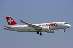 SWISS Global Air Lines, HB-JBA, Bombardier CS-100,  Kanton Zürich , 31.August 2016, ZRH Zürich, Switzerland.