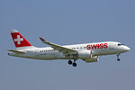 SWISS Global Air Lines, HB-JBB, Bombardier CS-100,  Canton de Genève , 31.August 2016, ZRH Zürich, Switzerland.