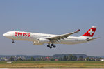 SWISS International Air Lines, HB-JHK, Airbus A330-343X,  Herisau , 31.August 2016, ZRH Zürich, Switzerland.