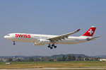 SWISS International Air Lines, HB-JHN, Airbus A330-343X, 31.August 2016, ZRH Zürich, Switzerland.