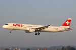 SWISS International Air Lines, HB-ION, Airbus A321-212,  Lugano , 13.September 2016, ZRH Zürich, Switzerland.