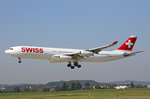 SWISS International Air Lines, HB-JMA, Airbus A340-313X,  Frauenfeld , 13.September 2016, ZRH Zürich, Switzerland.