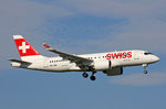 SWISS Global AirLines, HB-JBB, Bombardier CS-100,  Canton de Genève , 29.September 2016, ZRH Zürich, Switzerland.