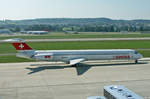 SWISS International Air Lines, HB-ISX, McDonnell Douglas MD-83, 14.September 2002, ZRH Zürich, Switzerland.