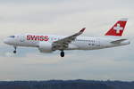 Swiss Bombardier CSeries CS100 (BD-500-1A10) HB-JBB, cn(MSN): 50011,
Zürich-Kloten Airport, 24.11.2016.