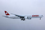 SWISS Global Air Lines, HB-JNB, Boeing 777-3DEER, 16.Januar 2017, ZRH Zürich, Switzerland.