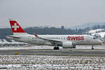 SWISS Global Air Lines, HB-JBC, Bombardier CS-100, 18.Januar 2017, ZRH Zürich, Switzerland.
