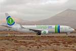Transavia 737-800 PH-HSW kurz vor dem Start in Arecife (Lanzarote) am 30.08.2009