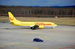 Boeing 737 der TUIfly am 31.08.2008 auf dem Flughafen Kln/Bonn