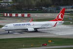 Turkish Airlines Boeing B737-8F2(WL) TC-JVY,  Kahramankazan  cn(MSN): 60024,
Zürich-Kloten Airport, 20.03.2017.