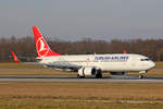 Turkish Airlines, TC-JVT, Boeing 737-8F2,  Cekmeköy , 14.März 2017, BSL Basel, Switzerland.