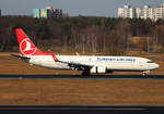 Turkish Airlines, Boeing B 737-8F2, TC-JHS, TXL, 04.03.2017