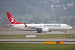 Turkish Airlines, TC-LCE, Boeing 737-8MAX, msn: 60036/7180, 26.Dezember 2018, ZRH Zürich, Switzerland.
