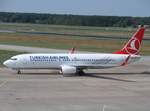 Turkish Airlines, Boeing 737-800 TC-JVL @ Berlin-Tegel (TXL) / 25.Aug.2019