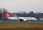 Turkish Airlines, Boeing B 737-8F2, TC-JHU, TXL,15.02.2020