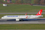 Turkish Airlines, TC-LSY, Airbus A321-271NX, msn: 9415,  Nevsehir , 20.Januar 2023, ZRH Zürich, Switzerland.