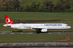 Turkish Airlines, TC-JRU, Airbus A321-231,   Florya , 14.Oktober 2023, ZRH Zürich, Switzerland.