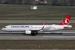 Turkish Airlines, TC-LTR, Airbus A321-271NX, msn: 11212, 07.März 2026, ZRH Zürich, Switzerland.
