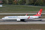 THY Turkish Airlines, TC-JYM, Boeing B737-9F2ER, msn: 42011/5303, 'Inceburun', 26.September 2026, ZRH Z�rich, Switzerland.