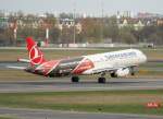 Turkish Airlines A 321-231 TC-JRO beim Start in Berlin-Tegel am 15.04.2012