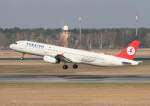 Turkish Airlines A 321-231 TC-JRC beim Start in Berlin-Tegel am 25.03.2012