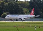Turkish Airlines A 321-231 TC-JRN kurz vor dem Start in Berlin-Tegel am 28.09.2013