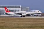 TC-JRR  Emirgan  / Turkish Airlines / A321-231 bei der Landung in MUC aus Istanbul (IST) 28.03.2014