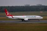 Turkish Airlines B 737-8F2 TC-JFY beim Start in Berlin-Tegel am 13.09.2014
