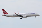 TC-JTJ Turkish Airlines Airbus A321-231(WL) in Frankfurt beim Landeanflug am 01.08.2016