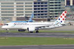 Croatia Airlines Airbus A220-371 9A-CAP rollt zum Start in Brüssel 18.3.2026
