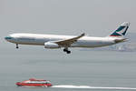 Cathay Pacific Airways, B-LBA, Airbus A330-343X, msn: 1409, 18.April 2014, HKG Hong Kong.