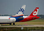 SunExpress, Boeing B 737-8HC, TC-SEI, SundAir, Airbus A 320-214, D-ASGK, BER, 05.09.2021
