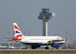 British Airways, Airbus A 320-232, G-EUYJ, BER, 22.03.2025