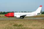 Norwegian Air Shuttle B 737-3L9 LN-KKU am 25.08.2007 auf dem Flughafen Berlin-Schnefeld