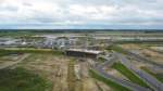 Blick vom BBI-Infotower auf die Grobaustelle des  Willy Brandt -Airport (17.08.10)    