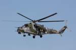 ILA 2014: Flugvorführung mit einer Mil Mi-24W (7354) der tschechischen Streitkräfte.