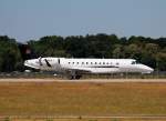 Global Jet Luxembourg ERJ-135BJ Legacy 600 LX-RLG nach der Landung in Berlin-Schnefeld(BER) am 05.06.2015(UEFA CL-Finale 2015)