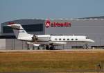 Arkia Airlines Gulfstream G IVSP 4X-CPX nach der Landung in Berlin-Schnefeld(BER) am 05.06.2015(UEFA CL-Finale 2015)