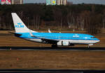 KLM, Boeing B 737-7K2, PH-BGX, TXL, 04.03.2017