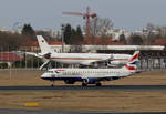 British Airways-CityFlyer, ERJ-190-100SR, G-LCYN, Germany Air Force, Airbus A 340-313X, 16+02, TXL, 16.03.2017