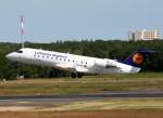 Lufthansa Regional (CiyLine) Canadair Regjet CRJ200LR D-ACHK beim Start in Berlin-Tegel am 14.06.2009