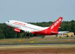 Air Berlin B 737-75B D-AGEP beim Start in Berlin-Tegel am 14.06.2009